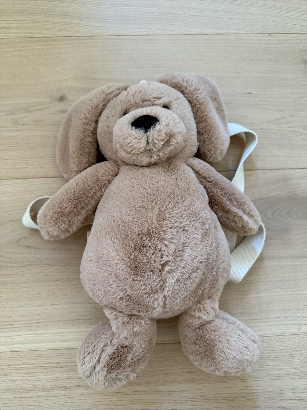 Zara Home Plush Dog Backpack Toy